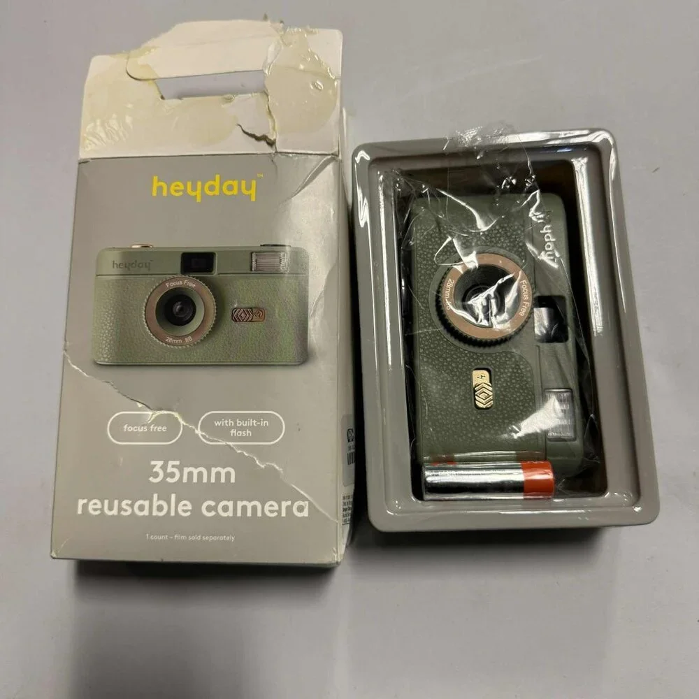 Heyday 35MM Camera with Built-in Flash Jade